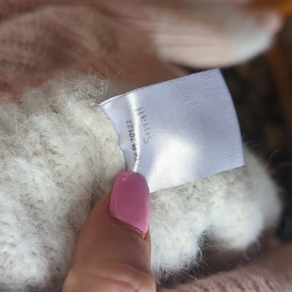 Pink Lily Color Block Pink Oversized Size Small Scoop Neck Sweater - Picture 4 of 7